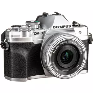 מצלמה חסרת מראה אולימפוס  Olympus OM-D E-M10 Mark IV + 14-42 EZ - Silver - קיט