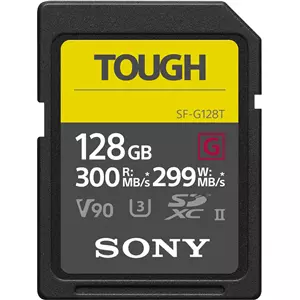 SONY SD128 SF-G TOUGH Series UHS-II SDXC V90