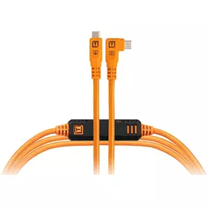 Tether Tools Pro Optima 10G USB-C Cable 10' Orange-Right-An