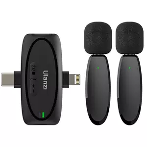 ULANZI V6 3-in-1 2-Person Plug-and-Play Wire. Lavalier Mic
