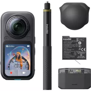 Insta360 X6 360 Action Camera Essentials Bundle (Midnight Black)