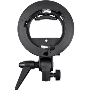 GODOX S-Type Bowens Mount Flash Bracket with Softbox&Grid