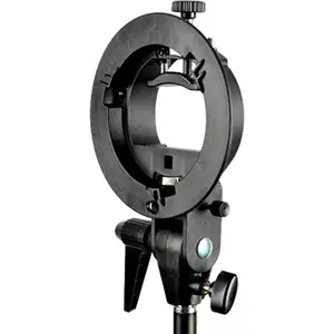 GODOX S-Type Bowens Mount Flash Bracket with Softbox&Grid