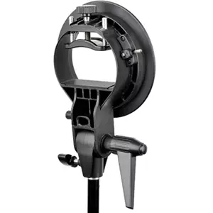 GODOX S-Type Bowens Mount Flash Bracket with Softbox&Grid40