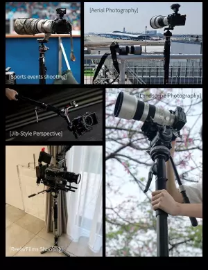 YC Onion Pineta Pro Carbon Fiber Monopod + Pedal Base